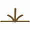 Ekena Millwork Redmond Rough Sawn Timber Gable Bracket, Western Red Cedar, 108"W x 68"H x 2"D x 6"F, 15/12 Pitch GBW108X68X0206RED00RWR - alternate 5